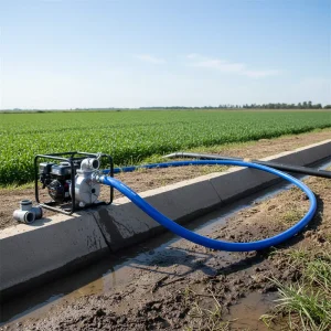 High Pressure Flexible SG 5 PVC Layflat Farm Hose Anti Corrosion UV Resistant Heat Resistant Durable Discharge