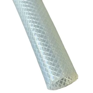 High Pressure Flexible Transparent PVC Fiber Reinforced Hose, Clear Reinforced PVC Hose, PVC Fiber Braided Water Gas Hose