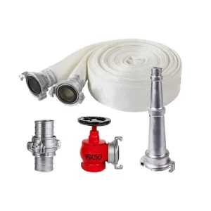 High Pressure Forest Flexible Fire Hose Durable Polyester PVC Rubber Construction With 50mm Gost Coupling