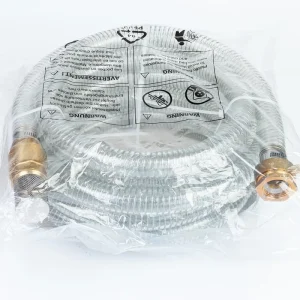High Pressure Garden PVC Plastic Hose Reel Black 1 Inch 100ft Flexible Corrugated Expandable NPT Thread