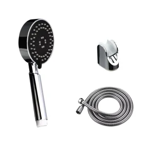 High Pressure Handheld Shower Head 5-Settings Water Spray Shower Head with Stainless Hose