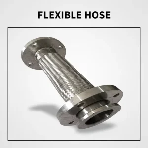 High Pressure Heat-resistant Stainless Steel Braided Flexible Exhaust Pipe Type Corrugated Metal Hose Assembly Chemical