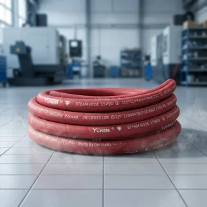 High Pressure Heavy Duty Steam Hose Pipe High Temperature Wear Resistant Two Layer Steel Wire Braided 150