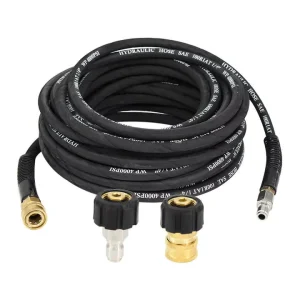 High Pressure Hose 10Meter with Quick Connect Rubber Steel Wire 2600Psi Explosion Proof Cleaning for Car Wash 11mm