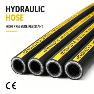 High Pressure Hoses Custom made Flexible 100R4 Steel Wire Braided Hydraulic Rubber Hoses