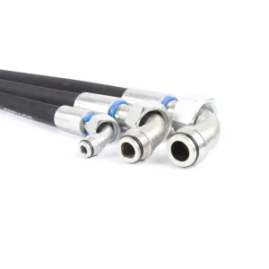 High Pressure Hydraulic Hose Assembly SAE 100 R2 2SN Steel Wire Braided Rubber Oil Pipe Reinforced Flexible Industrial New