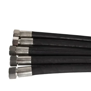 High Pressure Hydraulic Hose SAE 100 R2 2SN Steel Wire Braided Rubber Oil Pipe Reinforced Flexible Industrial Assembly Stock