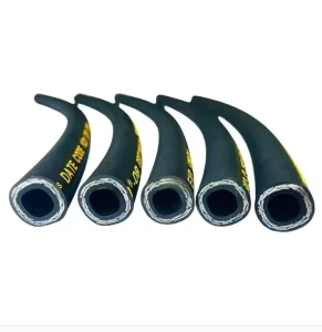 High Pressure Hydraulic Hoses Oil Pipe with Resistant Synthetic Rubber Cover for Hydraulic System Rubber Hoses