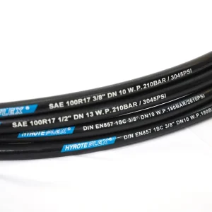 High Pressure Hydraulic Hoses SAE 100R17 1/2 Wire Steel Braided Manguera Hidraulico 21MPa 3/8