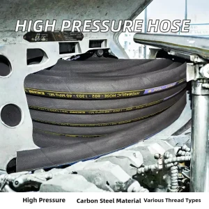 High Pressure Hydraulic Rubber Hose SAE Standard Wire Braided Spiral Hose for Agricultural Construction Machinery