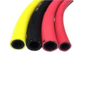 High Pressure Industrial Air Rubber Hose 20 Bar Black Textile Reinforced 1/2 To 3/8 Inch Custom Cut Service