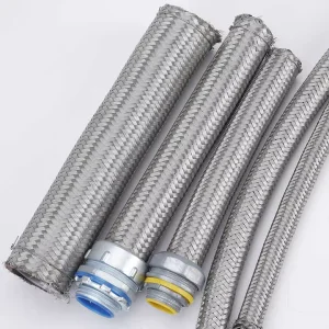 High Pressure Industrial Corrugated Flexible Electrical Stainless Steel 304 Series Braided Hose DN15 CE Certified
