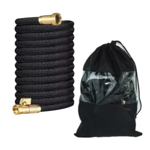 High Pressure Kint Resistant Expandable Garden Hose Non Slip Rubber Exterior Quick Connector for Car Wash