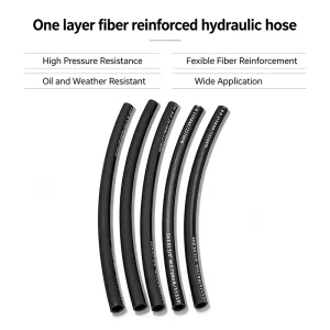 High Pressure Large Stock Fiber Reinforced Hydraulic Hose for Hydrocarbon Medium Bulk Supply for Industrial Fluid System
