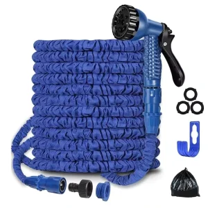 High Pressure Latex Durable Leak Proof 1/4 3/4 Fittings 100FT Water Garden Hoses Set Expandable Watering Garden Pipe