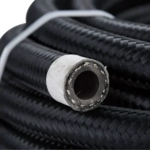 High Pressure Nylon Braided Rubber Hose AN4 AN6 AN8 AN10 With Stainless Steel Wire Reinforcement for Fuel and Oil Systems