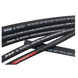 High Pressure Oil Resistant Hydraulic Composite Hose DIN EN856 4SP 4SH Cutting Corrosion Resistant Chemical Liquids 40C~+130C