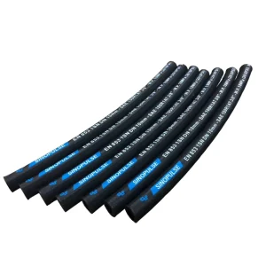 High Pressure One Steel Wire Braided R1AT 1SN Wrapped Surface Black Flexible High Temperature Fire Resistant Hydraulic Hose