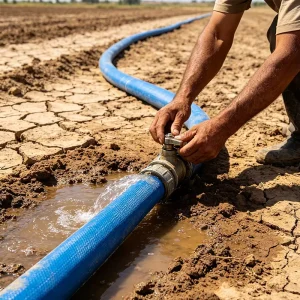 High Pressure PVC Lay Flat Irrigation Hose Pipe Orange Blue Black Layflat Lay-flat Drainage Hose
