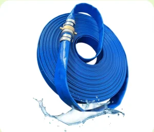 High Pressure PVC Layflat Hose with Coupling Manguera Plana Garden Hose Reel Connector