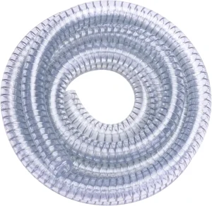 High Pressure PVC Steel Wire Reinforced Anti-Kink Garden Hose with Spray Nozzle for Car Wash Home Cutting
