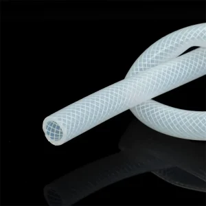 High Pressure Platinum Cured Extrusion 8*15mm 10*17mm Braided Clear Silicone Hose for Milk Conveyor
