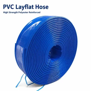 High Pressure REACH Compliant PVC Layflat Hose Customized Color Length Agricultural Irrigation Pipe