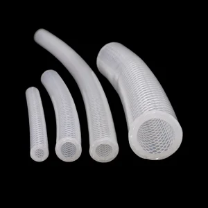 High Pressure Reinforced Braided Silicone Rubber Hose Food Grade Oil and Water Tube Pipe Cutting Service Available