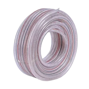 High Pressure Reinforced Flexible Transparent PVC Hose with 13×2.5mm for Industrial Use Anti UV Protection