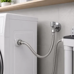 High Pressure Resistant 304 Stainless Steel Braided Water Hose Cold Hot Water Universal for Bathroom Kitchen Plumbing Fittings