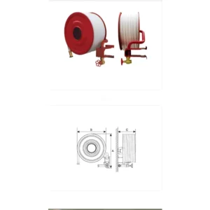 High Pressure Retractable 12Bar Working Pressure Fire Hose Reel for Fire Trucks Fire Stations Fire Protection