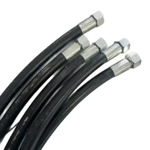 High Pressure Reusable 5000 psi SAE100 R2 R1 R3 R4 R6 Hydraulic Rubber Hose ISO9001 Certified 40 to +120 Custom Cutting