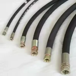 High Pressure SAE 100 R1 Black Nylon Fuel Oil Air Steel Wire Braided Hydraulic Rubber Hose Pipe 1/4 Inch 3/4 Inch Cutting