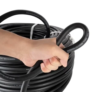 High Pressure SAE J30 R6 Braided Fuel Hose Oil Resistant Rubber Pipe With Braided Reinforcement