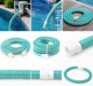 High Pressure Spiral Wound EVA Swimming Pool Vacuum Suction Hose Round Head Plastic Tubes