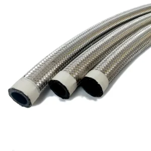 High Pressure Stainless Steel Wire Braided an Fitting Engine Transmission Oil Cooler Suction Hose