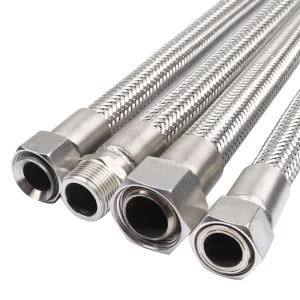 High-Pressure Steam 304 Stainless Steel Corrugated Hose 6 Points DN20 Braided Metal Smooth Surface Casting Technics