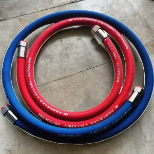 High Pressure Steam EPDM Rubber Hose 1 inch Acid Alkali Resistant Chemical Hose Cutting Service -40C +100C