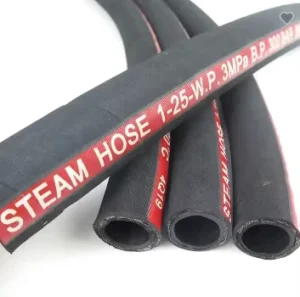 High Pressure Steam Hose Steel Wire or Fiber Cotton Type Synthetic Rubber Custom Cutting Processing Service