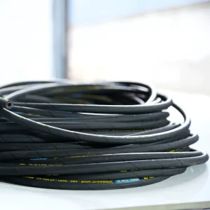 High Pressure Steel Wire Braided Spiral Hydraulic Rubber Hose CE ROHS Certified -40C to +100C 6.0/5.0mm Wall Thickness