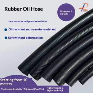 High Pressure Synthetic Rubber Fuel Transfer Hose for Diesel Gasoline Petroleum Oils Industrial Use Custom Cutting Available