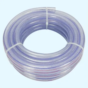 High Pressure Transparent Braided Hose PVC Braided Hose Pipe Plastic Fiber Hose for Watering Garden Irrigation Shower Gas Oil
