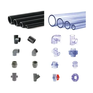 High Pressure UPVC Water Pipe & Fittings ASTM SCH40 SCH80 PN10 PN16 Corrosion Resistant Plastic Plumbing Pipes