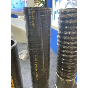 High Pressure Washer Oil Resistant Industrial Hydraulic Rubber Hose Pipe Steel Wire Black Custom 5000 Psi Cutting