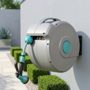 High Pressure Water Hose Reel Heavy Duty ANSI Standard Auto Retractable Garden Hose Reel Wall Mount