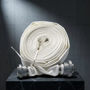 High Pressure Wear-Resistant White Firefighting Hose Pipe Multiple Sizes 20 25 30m Lined Fire Hose