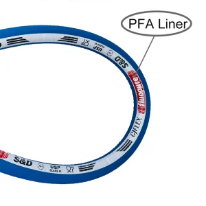 High Purity PFA Lined Rubber Hose Bio Pharmaceutical Medical Food Grade Hose Tube Pipe