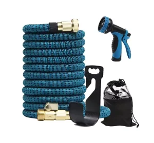 High Quality 100FT Expandable Garden Hose Pipe Flexible Magic Hose With 10 Function Nozzle