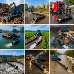 High Quality 4 Inch TPU Black Mining Hose 12kg Ore Drilling Equipment 1 Year Warranty Jiangsu Origin Certified