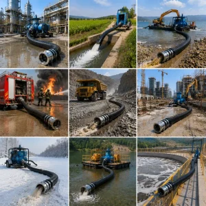 High Quality 4 Inch TPU Black Mining Hose 12kg Ore Drilling Equipment 1 Year Warranty Jiangsu Origin Certified